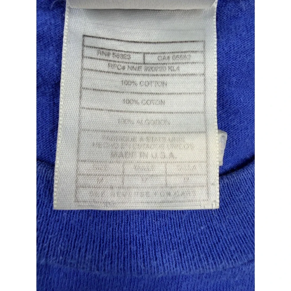 Vintage 90s Nike Portland Marathon 1996 Finisher Shirt Mens M Blue Long Sleeve
